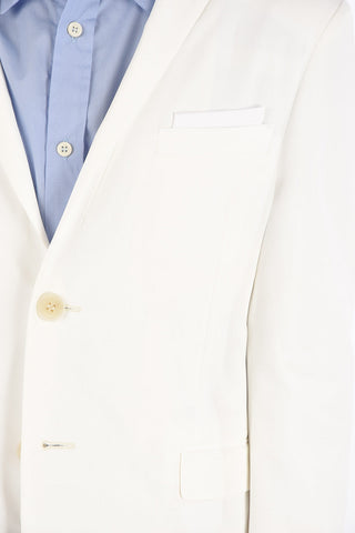 no vent notch lapel 2-button blazer