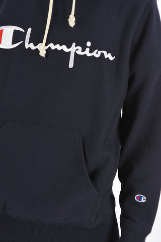 embroidered logo hoodie sweatshirt