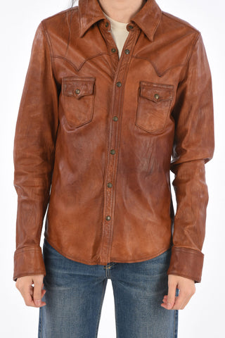 leather shirt