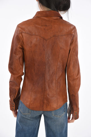 leather shirt