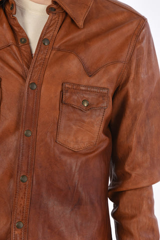 leather shirt