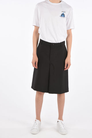 Unstructured Shorts with Belt Loops