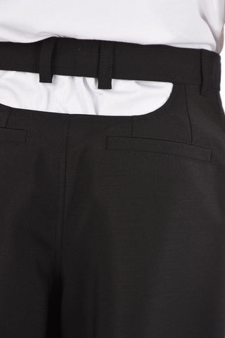 Unstructured Shorts with Belt Loops