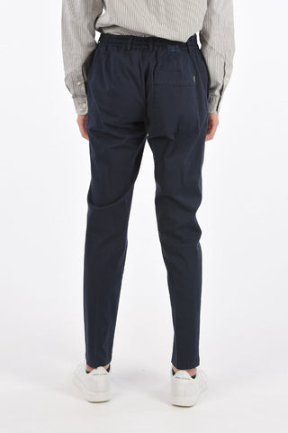 Jetted Pocket Slim Fit Pants with Drawstring