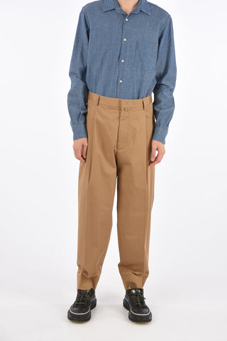 Single Pleat Pants with Hidden Closure