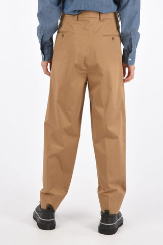 Single Pleat Pants with Hidden Closure
