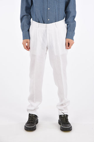 Double Pleat Linen Pants