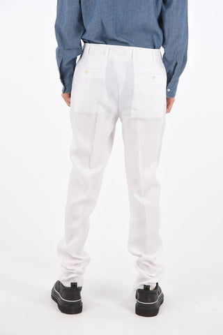 Double Pleat Linen Pants