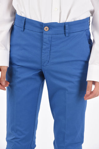 Stretch Cotton Cigarette Pants 