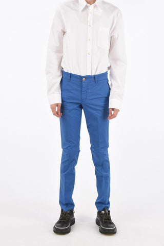 Stretch Cotton Cigarette Pants 