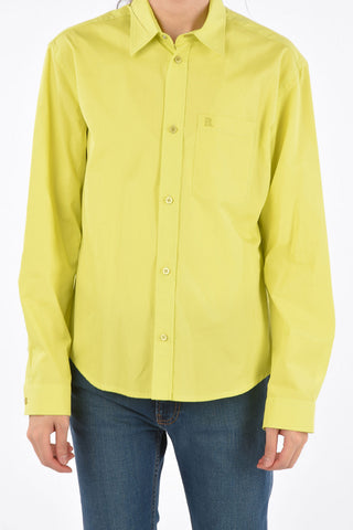 Fluo Box Fit Spread Collar Shirt