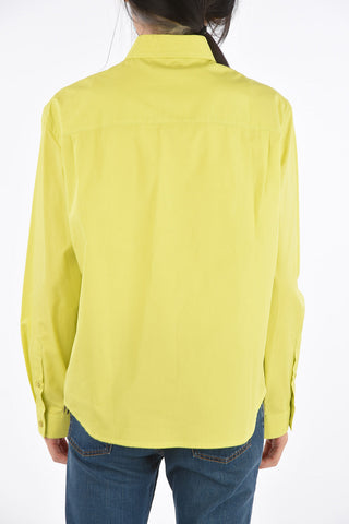 Fluo Box Fit Spread Collar Shirt