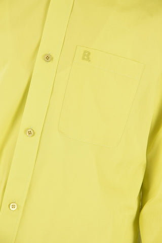 Fluo Box Fit Spread Collar Shirt