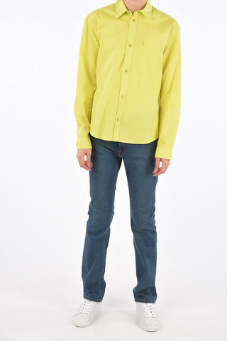 Fluo Box Fit Spread Collar Shirt