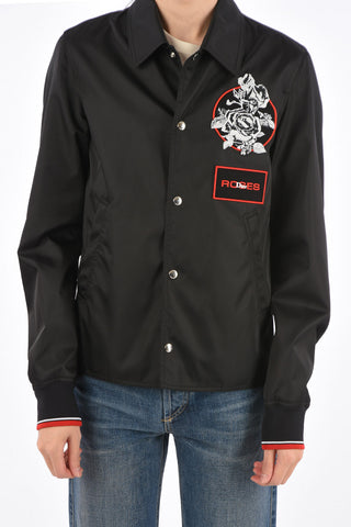 embroidered nylon jacket