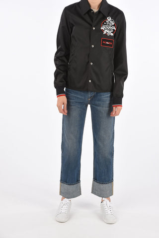 embroidered nylon jacket