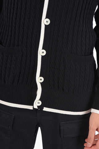 Crochet Patch Pocket Cardigan