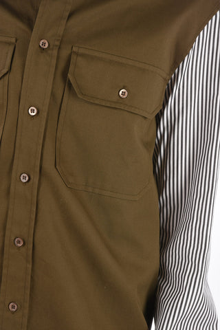 Loose Fit Shirt with Striped Details