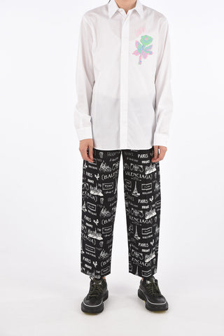 PARIS Printed Straight Fit Pants