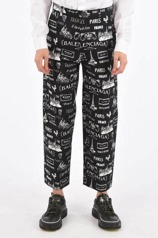 PARIS Printed Straight Fit Pants