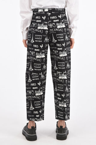 PARIS Printed Straight Fit Pants