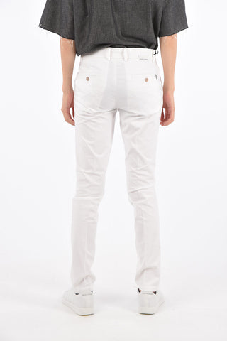 Stretch Cotton Cigarette Pants