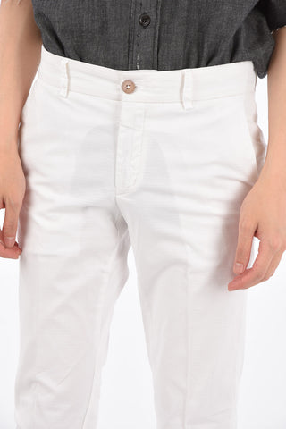 Stretch Cotton Cigarette Pants
