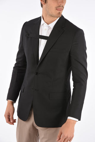 Lined Blazer with Monogram Application