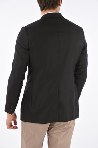 Lined Blazer with Monogram Application