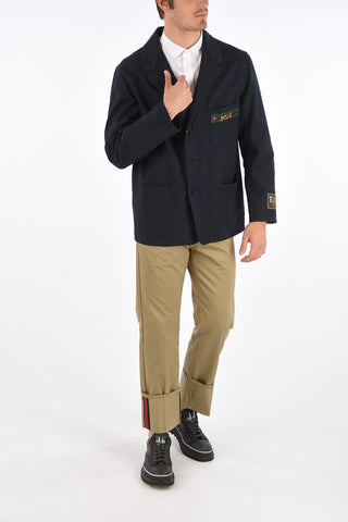 MAISON DE L'AMOUR blazer in cotone senza spacchi