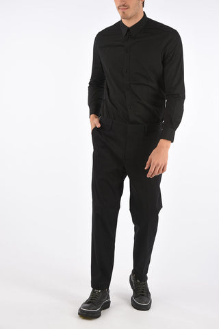 Mid-rise waist P-CHARLIE belt loops trousers