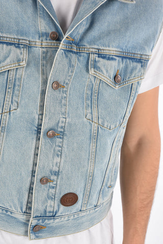 Sleeveless denim jacket
