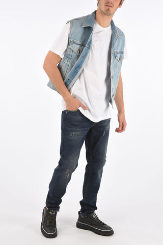 Sleeveless denim jacket