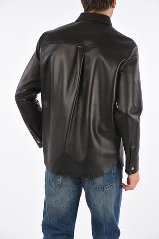 leather SEMIPLONGE' outerwear jacket