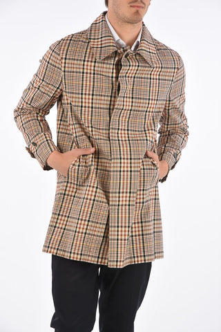 tartan BERTOCCO BOBO balmacaan coat