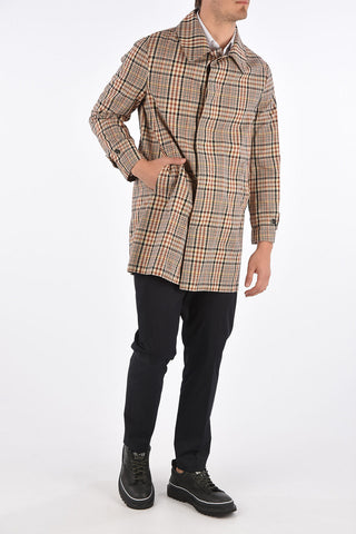tartan BERTOCCO BOBO balmacaan coat