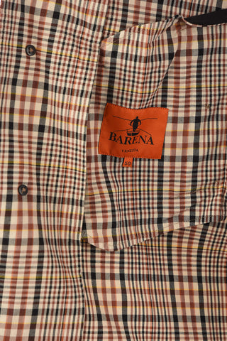 tartan BERTOCCO BOBO balmacaan coat