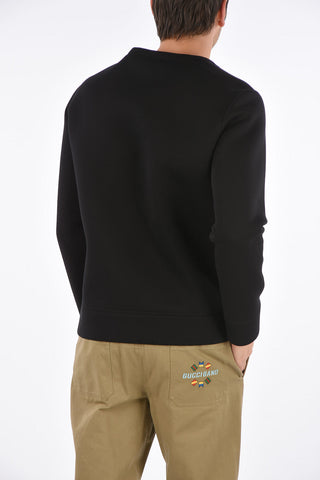 Printed crew-neck sweatshirt