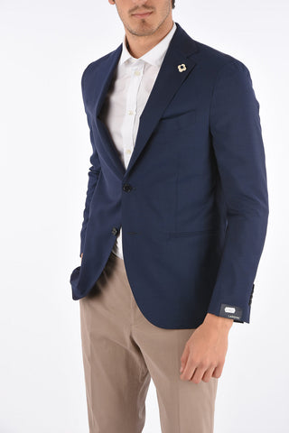 Wool Unlined Jetted Pocket Blazer