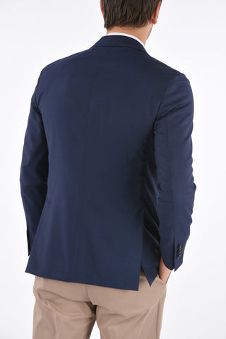 Wool Unlined Jetted Pocket Blazer