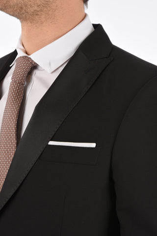 Lined Peaked Lapel Suit