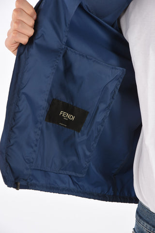 giubbotto Kway con Dettagli Occhi