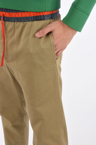 drawstring waist straight pants