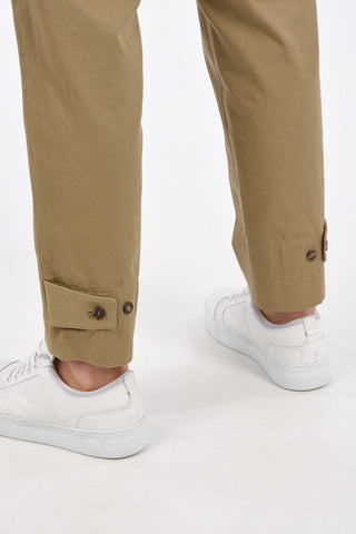 drawstring waist straight pants