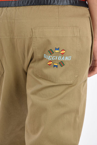 drawstring waist straight pants