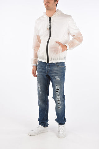 Waterproof outerwear jacket with hood