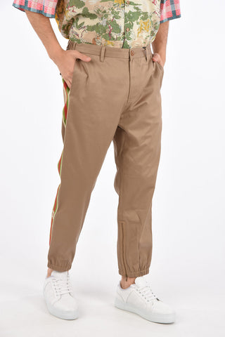 Mid-rise waist pants with Ankle Zip