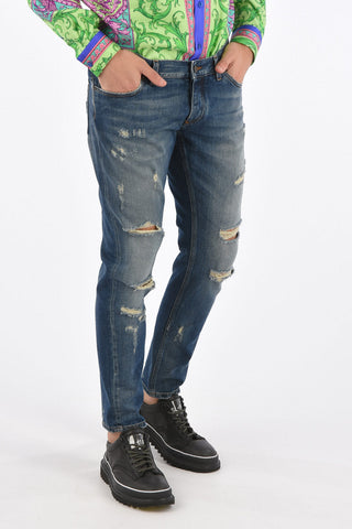 17cm Slim Fit distressed jeans