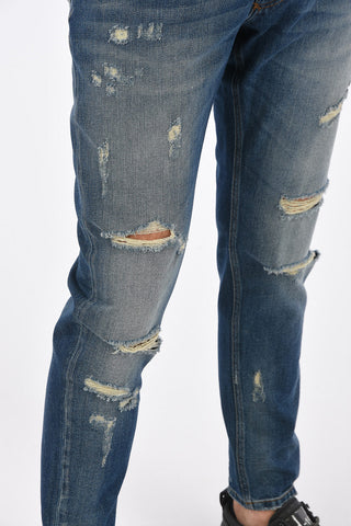 17cm Slim Fit distressed jeans