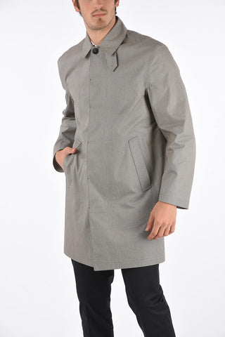 houndstooth balmacaan coat